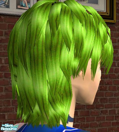 Sims 2 — Lime Shorty Hair ~Sergeykins332  by Sergeykins332 — This hair is a recolor of sunairs mesh that was never