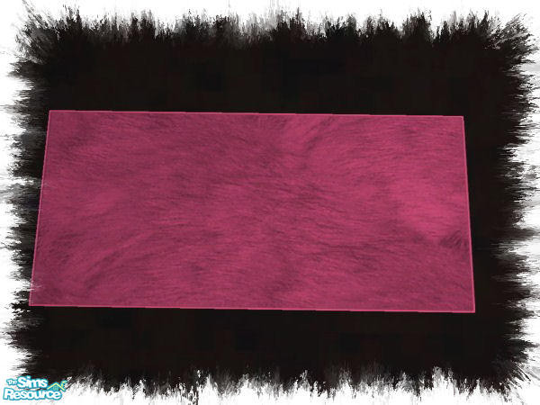Sims 2 — Pink & Black Shag Rug by darksunshine1027 — Part of the Pink & Black Bedroom Suite.