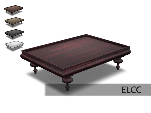 Sims 4 — Heirloom Coffee Table by ELCC — Heirloom Living Room Set: