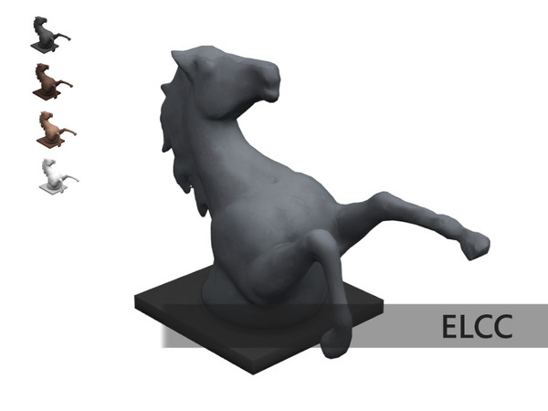 Sims 4 — Heirloom Horse Statue by ELCC — Heirloom Living Room Set: