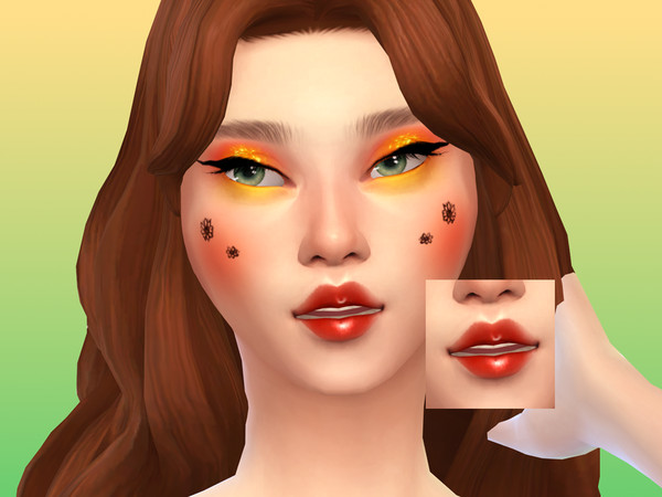 Sims 4 — Sunflower Bloom Lipgloss by Sagittariah — base game compatible, 8 swatches, properly tagged, enabled for all