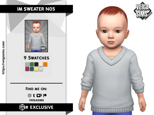 Sims 4 — IM SWEATER N05 by David_Mtv2 — - For infant only;