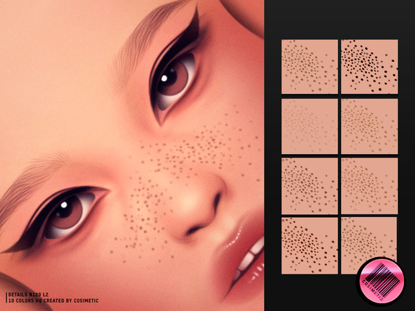 Sims 4 — Details N120 L2 Freckles by cosimetic — - Female