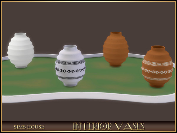 Sims 4 — Sims House LARGE WAVED VASE | INTERIOR VASES by Sims_House — INTERIOR VASES