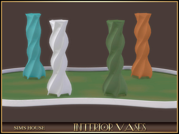 Sims 4 — Sims House TWISTED VASE | INTERIOR VASES by Sims_House — INTERIOR VASES