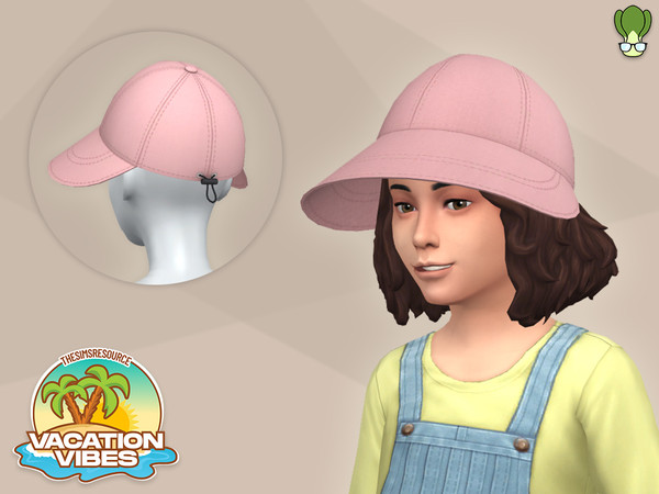 Sims 4 — Wide Brim Sun Cap - Child by kapakijo — Wide brim sun cap for children available in 12 colors.