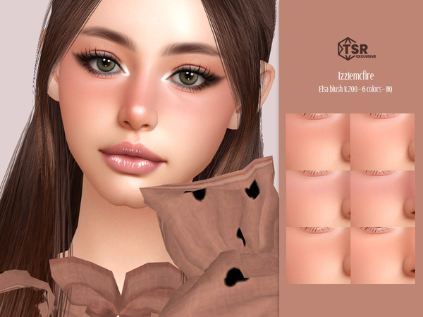 Sims 4 — IMF Elsa Blush N.200 by IzzieMcFire — Elsa Blush N.200 contains 6 colors in hq texture.