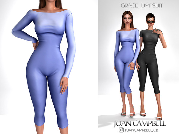 Sims 4 — GRACE JUMPSUIT by Joan_Campbell_Beauty_ — 14 swatches Custom thumbnail Original mesh