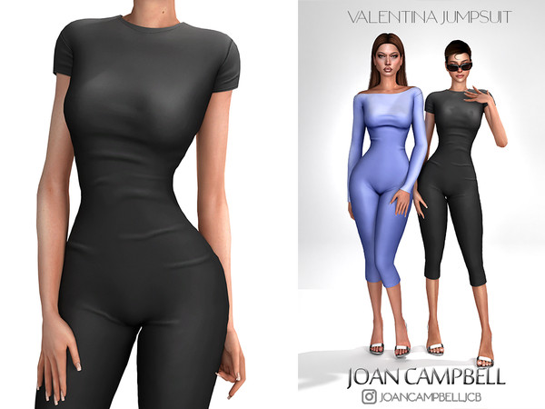 Sims 4 — VALENTINA JUMPSUIT by Joan_Campbell_Beauty_ — 6 swatches Custom thumbnail Original mesh
