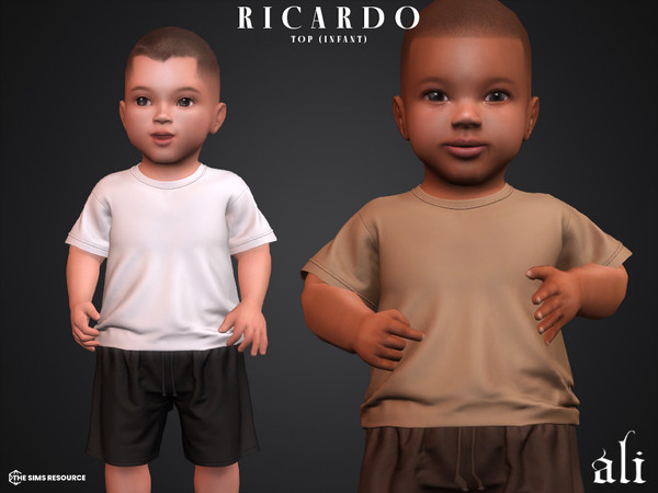 Sims 4 — RICARDO top (infant) by ali1 — Basic T-shirt