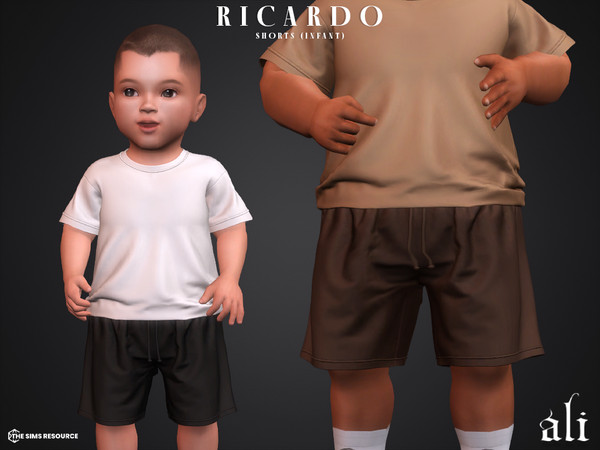 Sims 4 — RICARDO shorts (infant) by ali1 — Basic Shorts