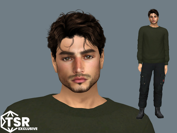 Sims 4 — Shayne Burch by EmmaGRT — Pronouns are set as he him Make sure to check the Required tab if you want him to look