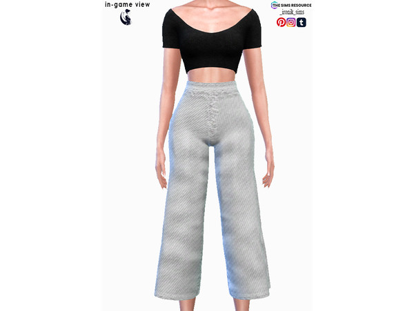 Sims 4 — Wendy Set - Pants by _ironik_ — -5 Colors