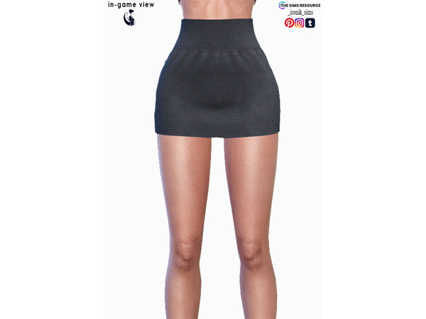 Sims 4 — Susan Set - Mini Skirt by _ironik_ — -5 Colors