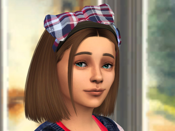 Sims 4 — Bow Headband - School Spirit by oldmanjenny — Recolor of Plumbob Tea Society's headband, 2 swatches