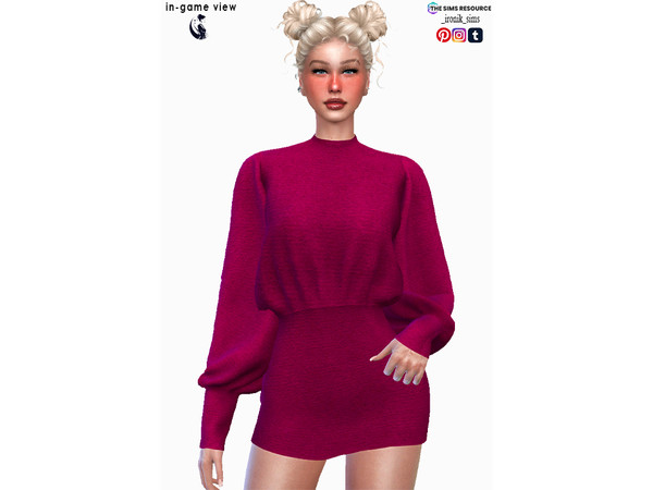 Sims 4 — Helen Dress by _ironik_ — -5 Colors