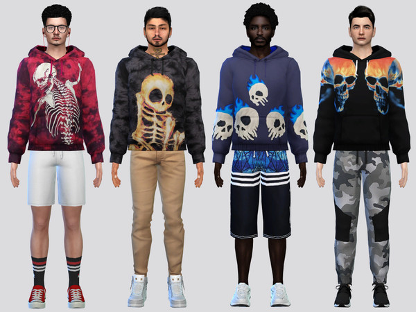 Sims 4 — Skullz Sweater by McLayneSims — TSR EXCLUSIVE