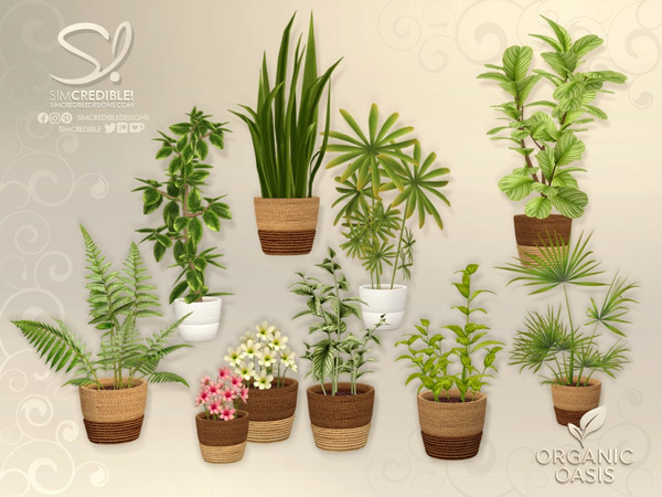 Sims 4 — Organic Oasis Hotel Suite - Plants by SIMcredible! — Yes, the summer is over... but we prepared a special gift