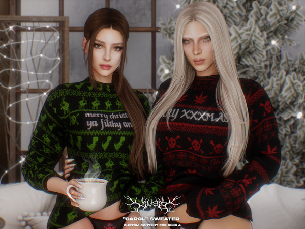 Sims 4 — Klubb - Carol Sweater by VentaStudio — 20 Swatches Top Category