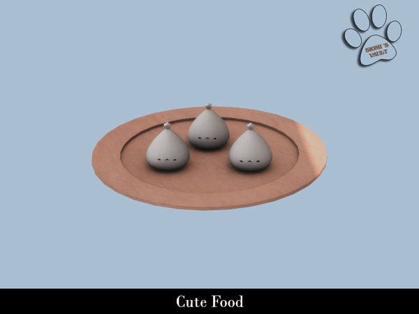 Sims 4 — Cute Food - Dumplings by siomisvault — My inner kawaii girl is fighting the Wednesday in me haha. I hope you