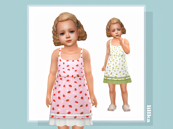 Sims 4 — Pamina Dress by lillka — 6 swatches