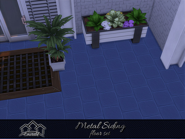 Sims 4 — Metal Siding floor 2 by Emerald — Metal siding provide a durable residential alternative to wood with variety of