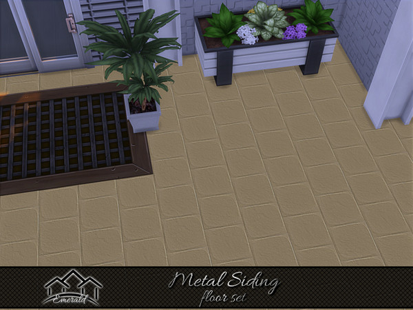 Sims 4 — Metal Siding floor 3 by Emerald — Metal siding provide a durable residential alternative to wood with variety of