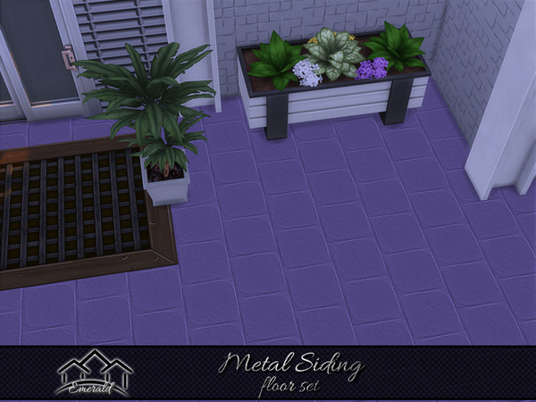 Sims 4 — Metal Siding floor 6 by Emerald — Metal siding provide a durable residential alternative to wood with variety of