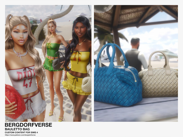 Sims 4 — Bergdorf Bauletto Bag by VentaStudio — Bauletto Bag