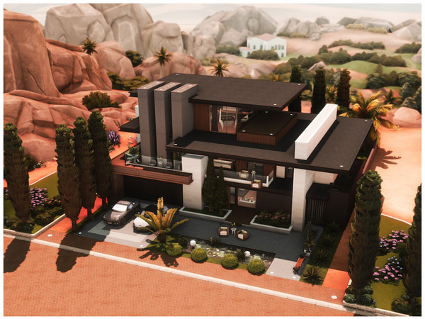Sims 4 — MM. Modern House 114 by Merin_Martini — My Sims 4 lots some are inspired from random pictures that I found on