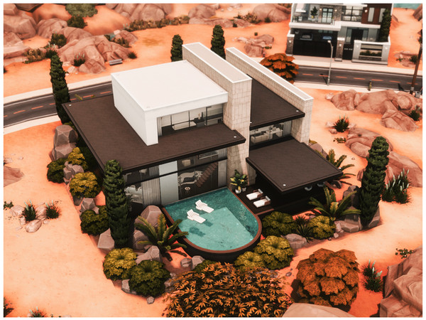 Sims 4 — MM. Modern House 115 by Merin_Martini — My Sims 4 lots some are inspired from random pictures that I found on