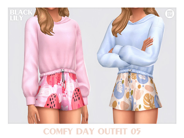 Sims 4 — Comfy Day Outfit 05 by Black_Lily — YA, A, Teen