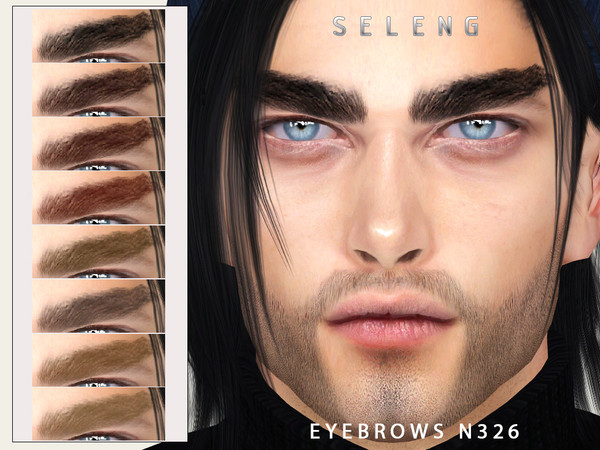 Sims 4 — Eyebrows N326 by Seleng — The eyebrows has 21 colours and HQ compatible. Allowed for teen, young adult, adult