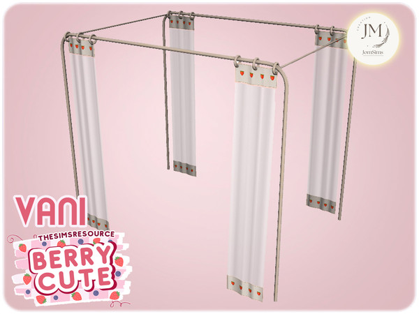 Sims 4 — Jomsims berryCute Vani part2 bed by jomsims — berryCute Vani bedroom Bring sweetness to your Sims home with the