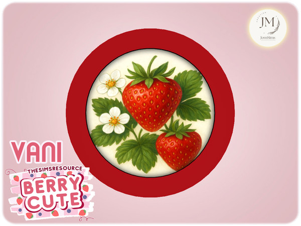 Sims 4 — Jomsims berryCute Vani wall painting by jomsims — berryCute Vani bedroom Bring sweetness to your Sims home with