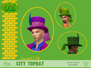 Sims 4 — OZ Emerald City Top Hat by SimmieV — Are you off to see the Wizard? Better put on your best top hat. Available