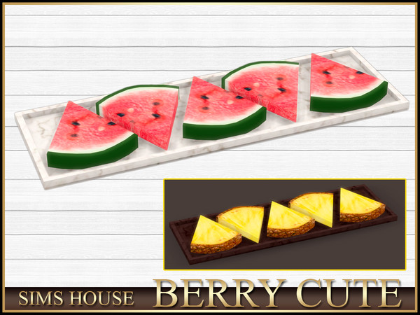 Sims 4 — Sims House WATERMELON AND PINEAPPLE | BERRY CUTE by Sims_House — BERRY CUTE