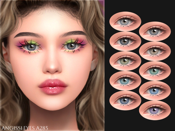 Sims 4 — EYES A285 by ANGISSI — PREVIEWS MADE USING HQ MOD Facepaint category