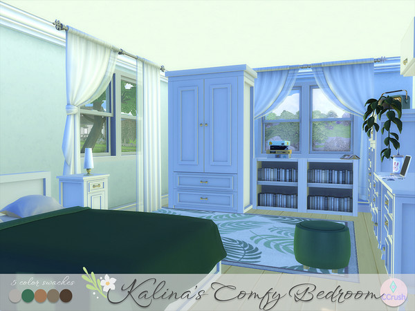 Sims 4 — Kalina's Hanging Plant by CCrush — Turn your Sims bedroom into the coziest spot in the house with Kalina's Comfy