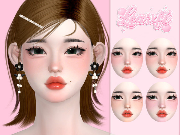 Sims 4 — [Learxfl] Maya Blush by Learxfl — Blush, 6 swatches , HQ and BGC . Standalone item with thumbnail.