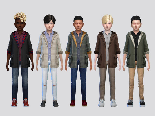 Sims 4 — Augustine Jacket Boys by McLayneSims — TSR EXCLUSIVE