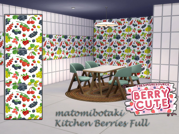 Sims 4 — matomibotaki Kitchen Berries Full.package by matomibotaki — Mmm, something delicious for the kitchen, kitchen