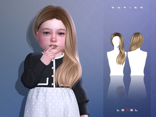 Sims 4 — LEXEL - Anfisa toddler hairstyle by LEXEL_s — 30 swatches