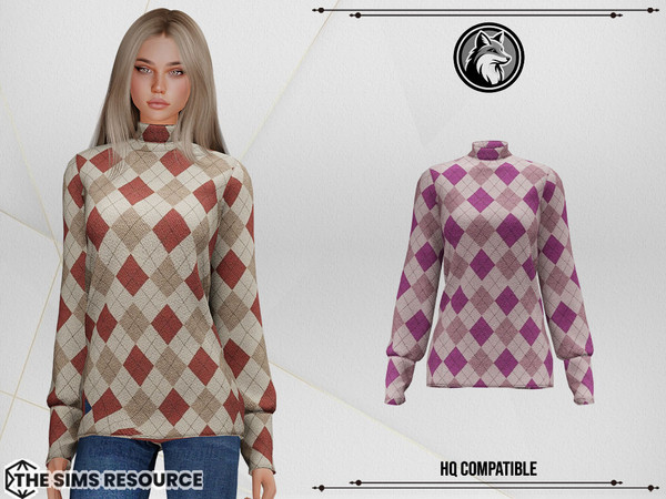 Sims 4 — Anna Sweater by ForLima — 3 Colors