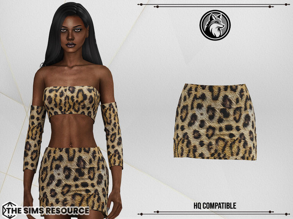 Sims 4 — Amelie Set Skirt by ForLima — HQ Compatible