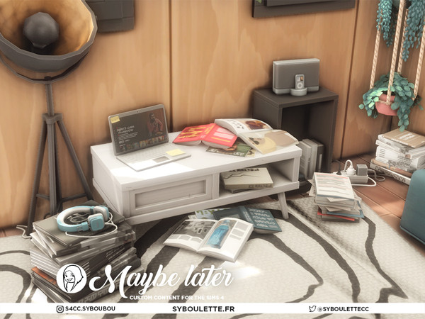 Sims 4 — Patreon release - Maybe Later part 3 by Syboubou — Maybe Later is a cc set designed to capture the charm of