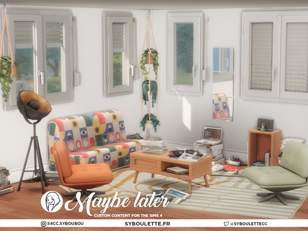 Sims 4 — Patreon release - Maybe Later part 1 by Syboubou — Maybe Later is a cc set designed to capture the charm of