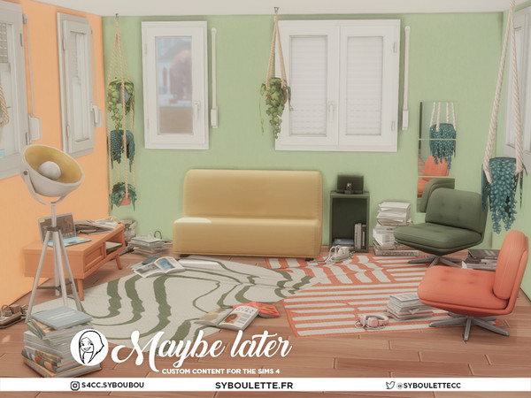 Sims 4 — Maybe Later - Headphones by Syboubou — Maybe Later is a cc set designed to capture the charm of imperfectly