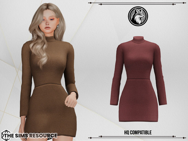 Sims 4 — Beatrice Dress by ForLima — 4 Colors