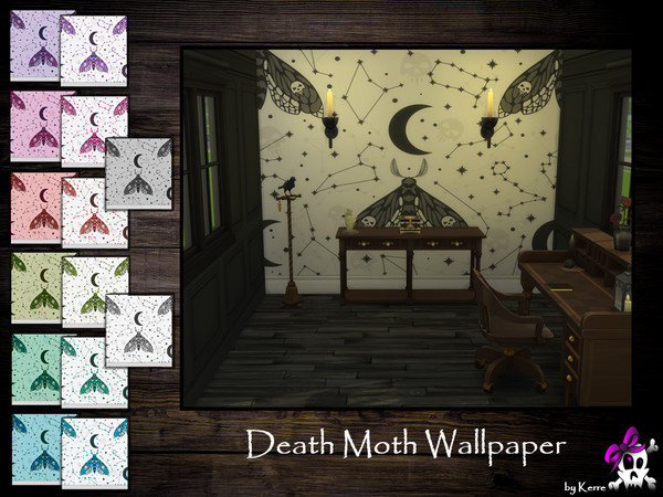 Sims 4 — Death Moth Wallpaper by Kerre2215 — Death Moth Wallpaper in 14 different shades